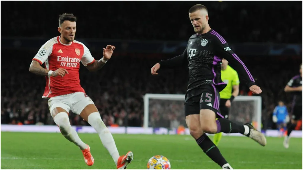Eric Dier of Bayern Munich and Ben White of Arsenal – IMAGO / Colorsport
