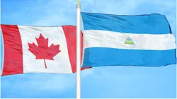 Canada and Nicaragua flags