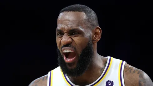 LeBron James of the Los Angeles Lakers