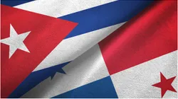 Cuba and Panama two flag
