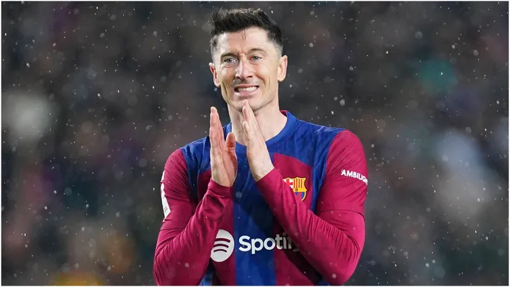 Robert Lewandowski of FC Barcelona
