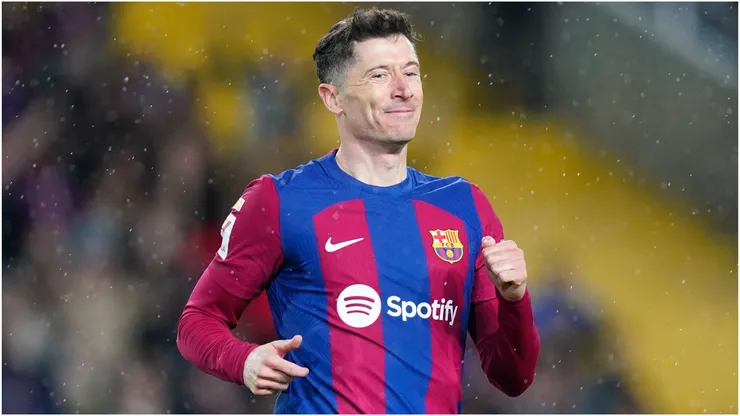 Robert Lewandowski of FC Barcelona