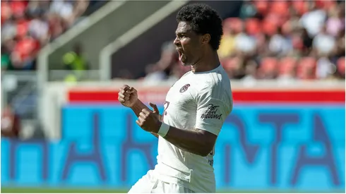 Serge Gnabry of FC Bayern Munich