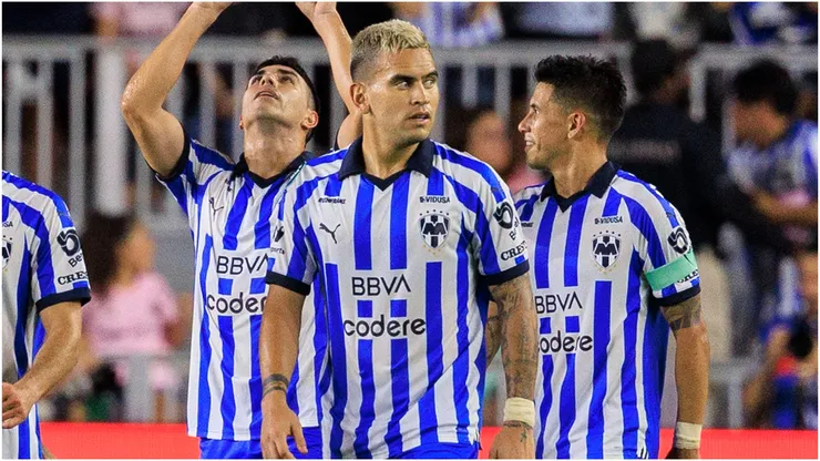 Jorge Rodriguez of Monterrey CF after scoring