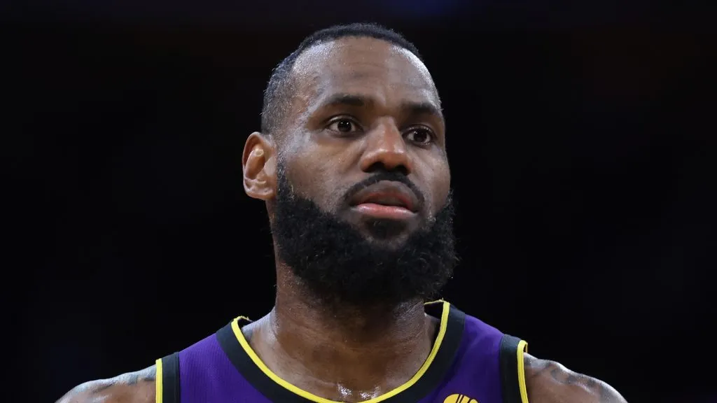 LeBron James of the Los Angeles Lakers