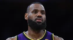 LeBron James of the Los Angeles Lakers