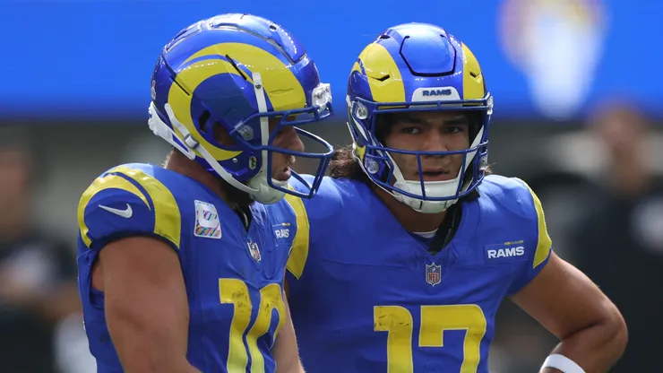 Cooper Kupp (left) with Puka Nacua (right), wide receivers of the Los Angeles Rams