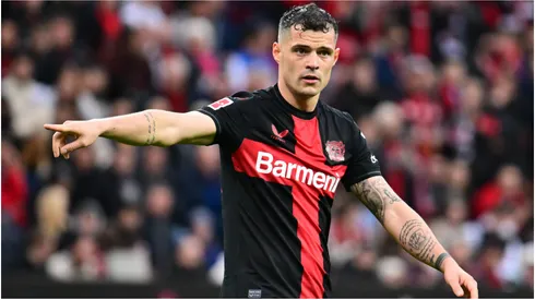 Granit Xhaka of Bayer Leverkusen