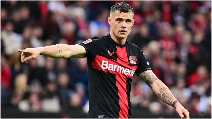 Granit Xhaka of Bayer Leverkusen