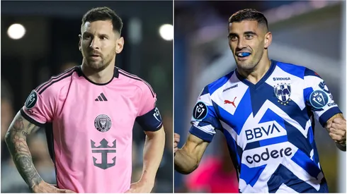 Lionel Messi (left) and German Berterame.