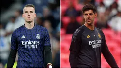 Andriy Lunin (left) and Thibaut Courtois.