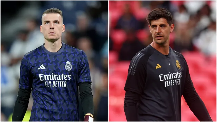 Andriy Lunin (left) and Thibaut Courtois.