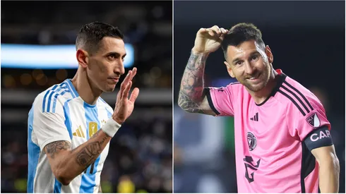 Angel Di Maria (left) and Lionel Messi.