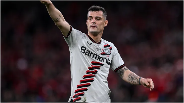 Granit Xhaka of Bayer Leverkusen