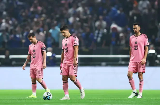 Messi, Suarez, and Busquets