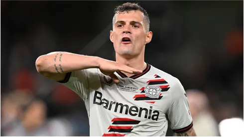Granit Xhaka of Bayer Leverkusen