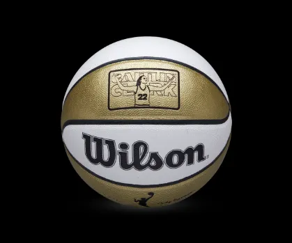 One of Caitlin Clark’s signature Wilson basketballs
