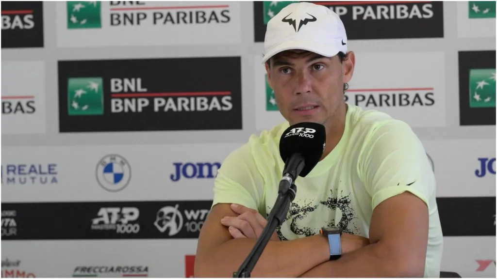Rafael Nadal in press conference – IMAGO / ABACAPRESS