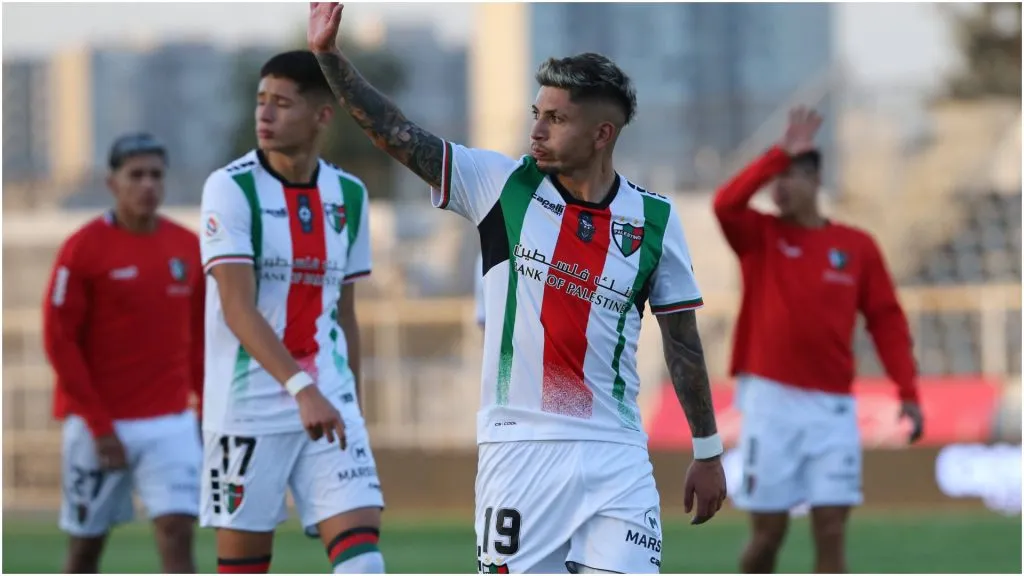Palestino players celebrate the victory – IMAGO / Photosport