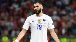 Karim Benzema of France reacts during the UEFA Euro 2020 Championship Group F match between Portugal and France