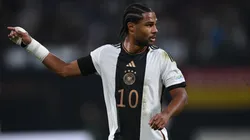 Serge Gnabry of Germany in action during the UEFA Nations League League A Group 3 match between Germany and Hungary