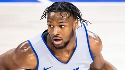 Bronny James during the 2024 NBA Draft Combine on May 14, 2024 in Chicago.