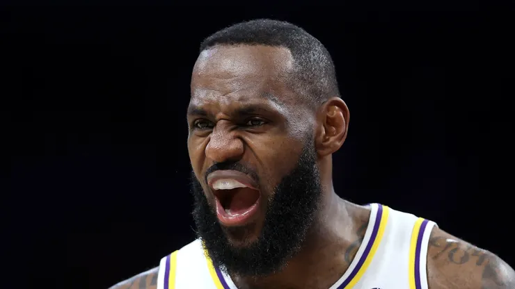 LeBron James of the Los Angeles Lakers