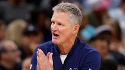 Golden State Warriors head coach Steve Kerr looks on during a game against the Orlando Magic at Kia Center on March 27, 2024 in Orlando, Florida.