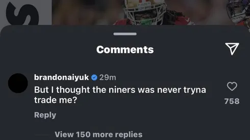 Brandon Aiyuk is ready to part ways with the 49ers