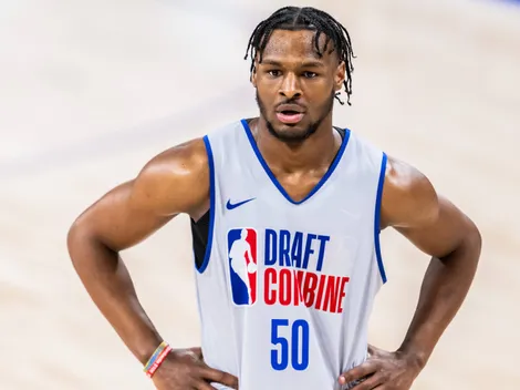 Which round will Bronny James be selected in the NBA Draft 2024?