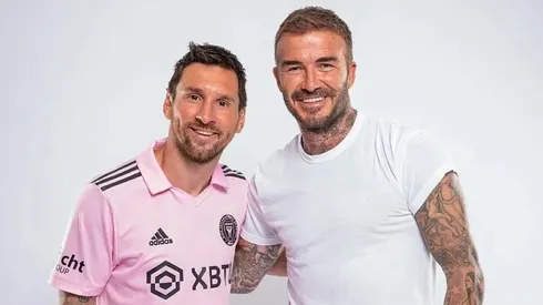 Lionel Messi and David Beckham