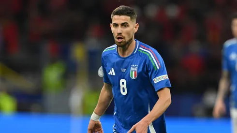 Jorginho of Italy in action during the UEFA EURO 2024 group stage match between Italy and Albania at Football Stadium Dortmund on June 15, 2024 in Dortmund, Germany.