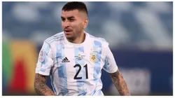 Angel Correa of Argentina in action during a match against Bolivia as part of Copa America brazil 2021