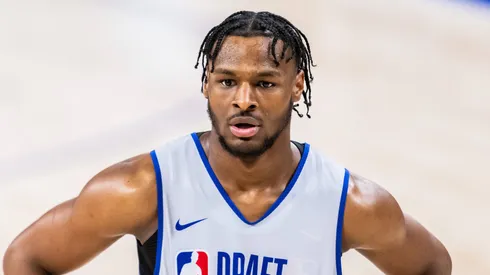 Bronny James during the 2024 NBA, Basketball Herren, USA Draft Combine on May 14, 2024 in Chicago.