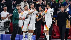 Jamal Musiala (Germany), Niclas Füllkrug (Germany) und Kai Havertz (Germany) auswechslung (Foto H. Langer)