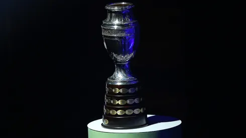 Copa America Trophy is displayed during the Copa America 2019 Official Draw