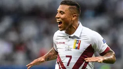 Darwin Machís celebrates a goal against Bolivia during the Copa America Brazil 2019 group A match between Bolivia and Venezuela at Mineirao Stadium