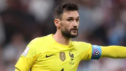 Hugo Lloris of France gives instructions during the FIFA World Cup Qatar 2022 Final match between Argentina and France at Lusail Stadium on December 18, 2022 in Lusail City, Qatar.