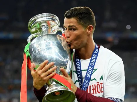 How many Euro titles had Cristiano Ronaldo won at Kylian Mbappe's age?