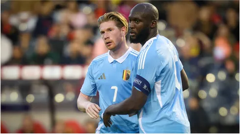 Belgium's Kevin De Bruyne and Romelu Lukaku