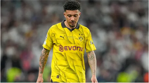 Jadon Sancho in a game with Borussia Dortmund