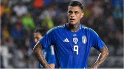 Italy's forward Gianluca Scamacca