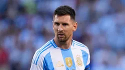 Lionel Messi #10 of Argentina looks on in the second half against Ecuador during an International Friendly match at Soldier Field on June 09, 2024 in Chicago, Illinois.
