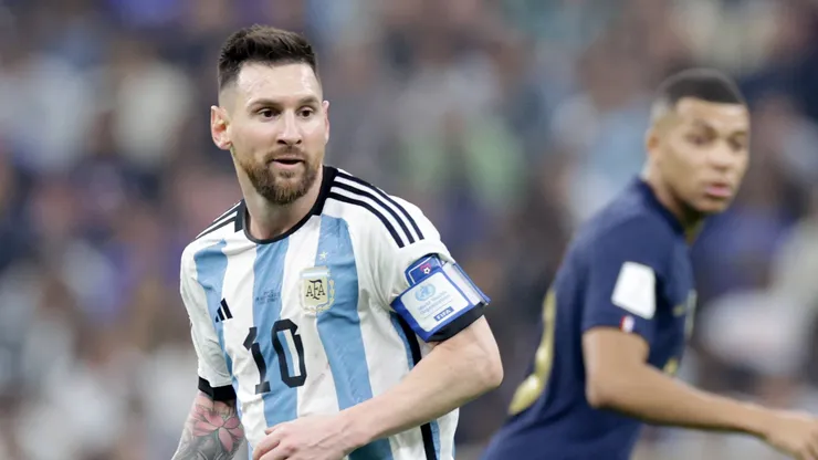 Lionel Messi during the 2022 World Cup final.