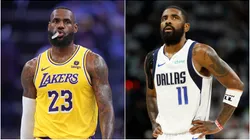 LeBron James (left) and Kyrie Irving.