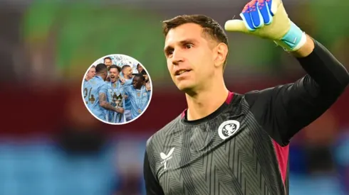 Dibu Martinez and Jack Grealish.