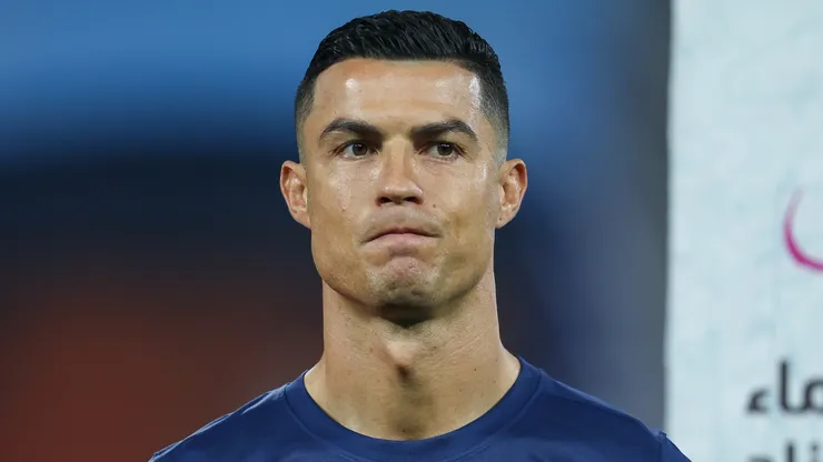 Cristiano Ronaldo of Al Nassr looks on prior the Saudi Pro League match between Al-Taawoun and Al-Nassr at King Abdullah Sport City Stadium on December 30, 2023 in Buraydah, Saudi Arabia.
