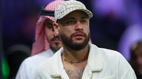 Neymar of Al Hilal during the Saudi Pro League match between Al-Hilal and Al-Raed at Kingdom Arena on February 18, 2024 in Riyadh, Saudi Arabia.