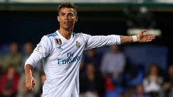 Cristiano Ronaldo of Real Madrid reacts during the La Liga match between Villarreal and Real Madrid.