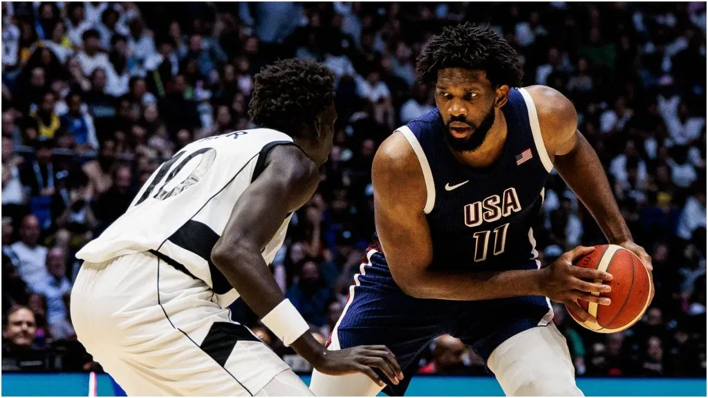 T Thor (South Sudan) and Joel Embiid (USA) – IMAGO / Beautiful Sports